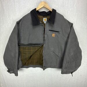 Carhartt Detroit Jacket Blanket Lined Mens 5XL J97 GVL Gravel Gray NWT NOS